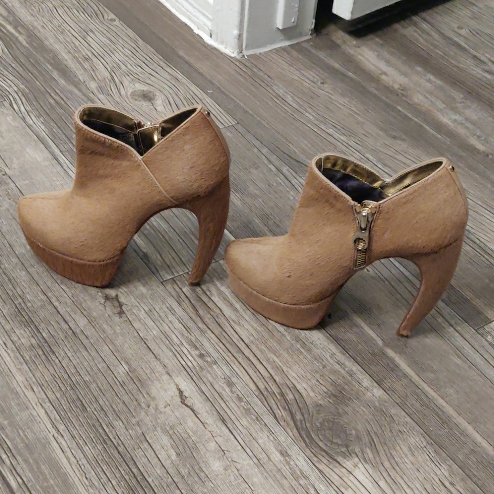 Ted Baker SinerX Platform Tan Ankle Boots - Picture 5 of 8
